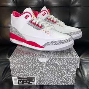 NEW Nike Air Jordan 3 Cardinal Red (Size Men’s US 10) AUTHENTIC